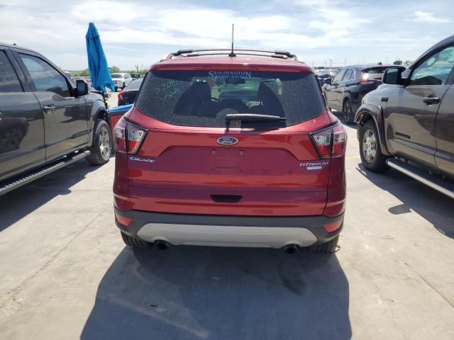 1FMCU0J91HUD84305 - 2017 FORD ESCAPE TITANIUM RED photo 6