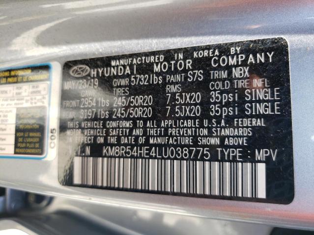 KM8R54HE4LU038775 - 2020 HYUNDAI PALISADE LIMITED SILVER photo 13