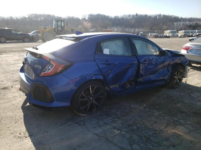 SHHFK7H92JU405133 - 2018 HONDA CIVIC SPORT TOURING BLUE photo 3