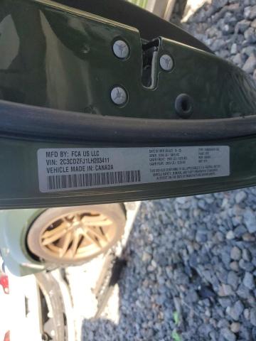 2C3CDZFJ1LH203411 - 2020 DODGE CHALLENGER R/T SCAT PACK GREEN photo 13