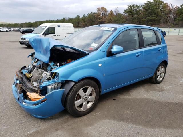 KL1TD66647B771583 - 2007 CHEVROLET AVEO BASE BLUE photo 1