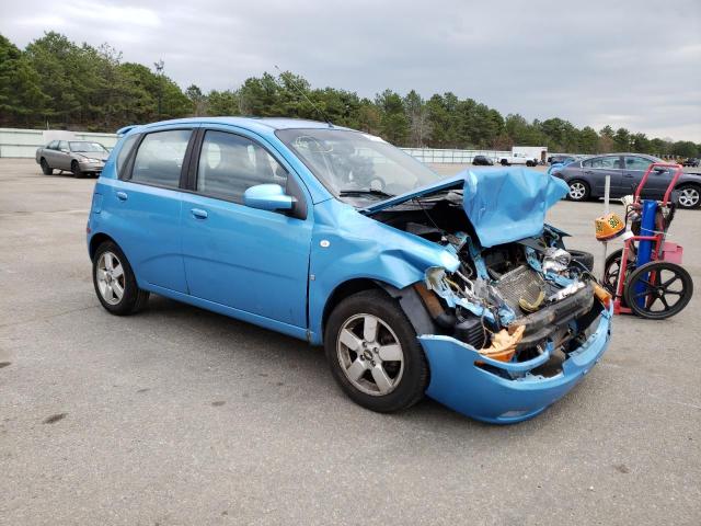KL1TD66647B771583 - 2007 CHEVROLET AVEO BASE BLUE photo 4