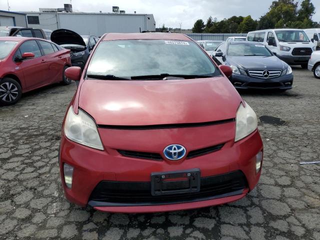 JTDKN3DU2C1548816 - 2012 TOYOTA PRIUS RED photo 5