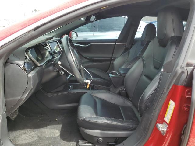 5YJSA1E24GF173327 - 2016 TESLA MODEL S წითელი ფოტო 7