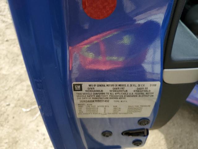 3GNDA63X78S631432 - 2008 CHEVROLET HHR SS 蓝色 照片 12