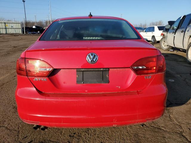 3VWLL7AJ7CM331872 - 2012 VOLKSWAGEN JETTA TDI RED photo 6