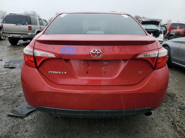 2T1BURHE2GC712897 - 2016 TOYOTA COROLLA L RED photo 6