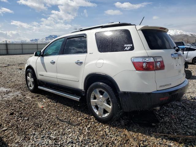 1GKEV33707J142293 - 2007 GMC ACADIA SLT-2 WHITE photo 2