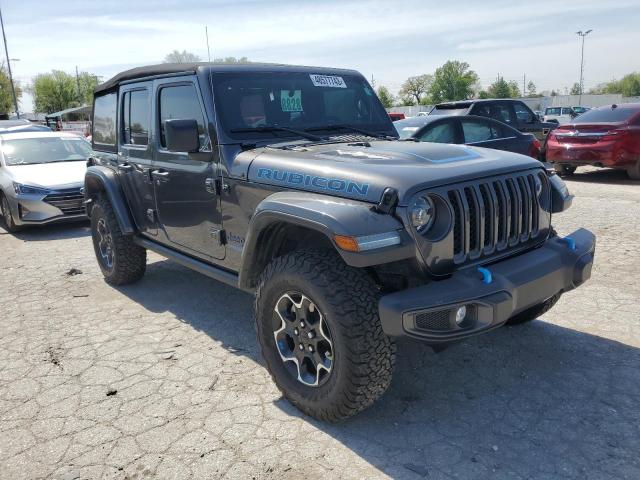 1C4JJXR63NW220643 - 2022 JEEP WRANGLER RUBICON 4XE GRAY photo 4