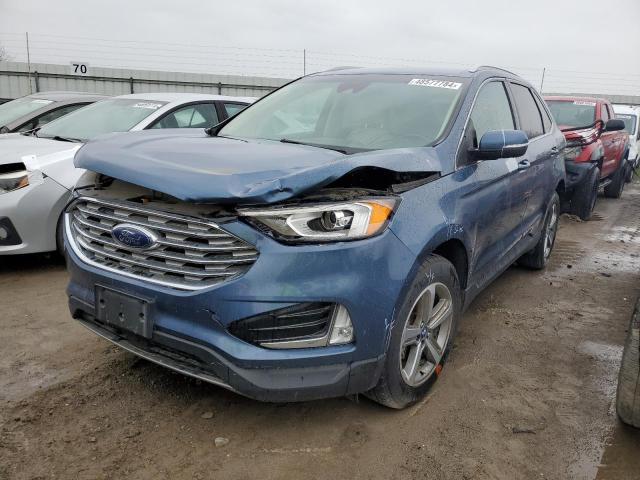 2FMPK3J95KBB76739 - 2019 FORD EDGE SEL BLUE photo 1