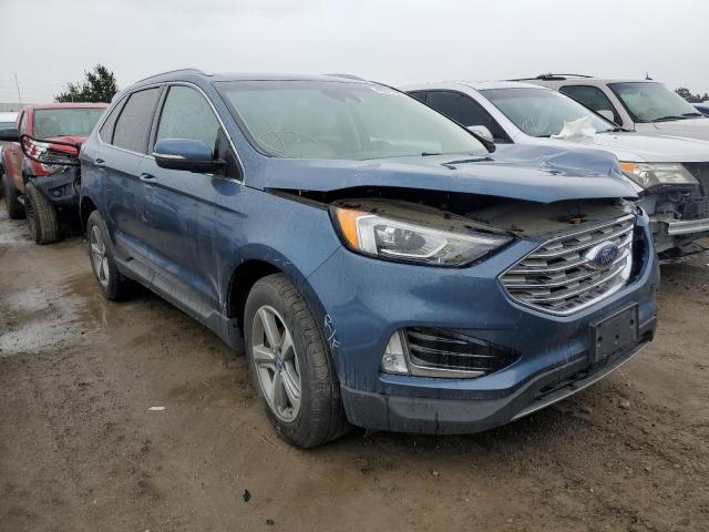 2FMPK3J95KBB76739 - 2019 FORD EDGE SEL BLUE photo 4