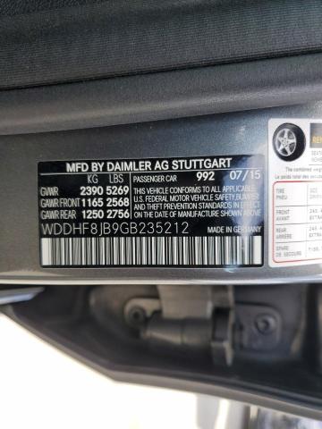 WDDHF8JB9GB235212 - 2016 MERCEDES-BENZ E 350 4MATIC GRAY photo 13