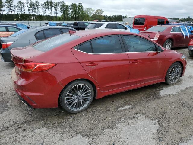 KMHD04LB5HU292315 - 2017 HYUNDAI ELANTRA SPORT RED photo 3