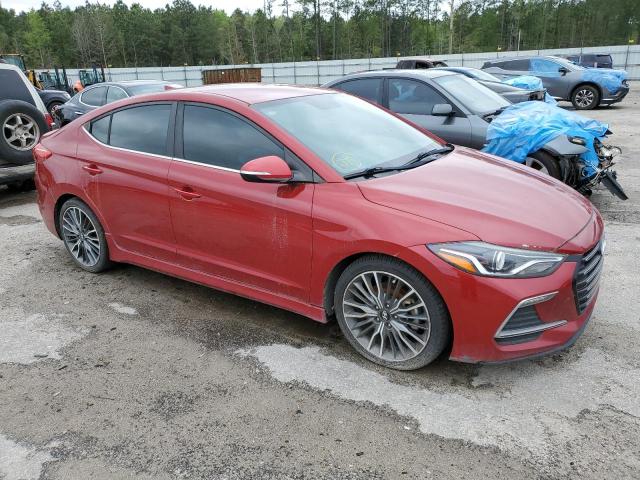 KMHD04LB5HU292315 - 2017 HYUNDAI ELANTRA SPORT RED photo 4