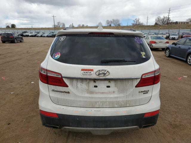 KM8SR4HF6EU079314 - 2014 HYUNDAI SANTA FE GLS WHITE photo 6