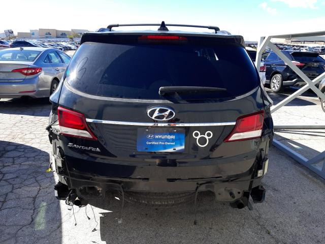 KM8SN4HF7HU219547 - 2017 HYUNDAI SANTA FE SE BLACK photo 6