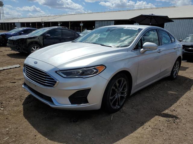 3FA6P0CD8KR117905 - 2019 FORD FUSION SEL SILVER photo 1