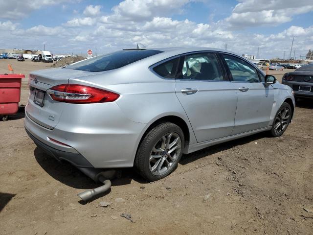 3FA6P0CD8KR117905 - 2019 FORD FUSION SEL SILVER photo 3