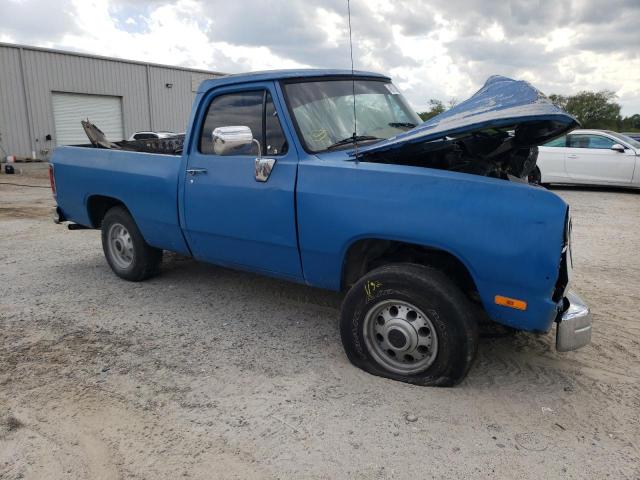 1B7GE16Y2NS544000 - 1992 DODGE D-SERIES D150 BLUE photo 4