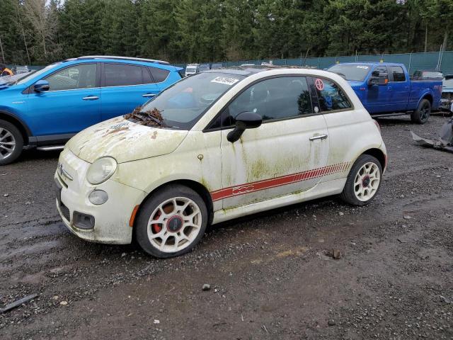 3C3CFFBRXCT500169 - 2012 FIAT 500 SPORT WHITE photo 1