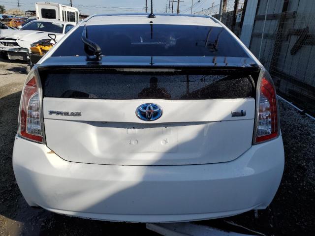 JTDKN3DU1D5605503 - 2013 TOYOTA PRIUS WHITE photo 6