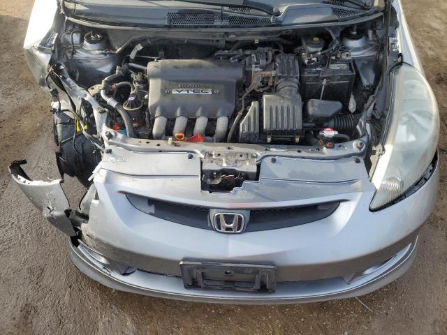 JHMGD38637S012380 - 2007 HONDA FIT S ვერცხლისფერი ფოტო 11
