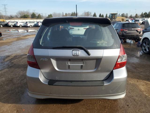 JHMGD38637S012380 - 2007 HONDA FIT S ვერცხლისფერი ფოტო 6