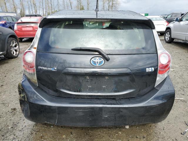 JTDKDTB31D1052761 - 2013 TOYOTA PRIUS C BLACK photo 6