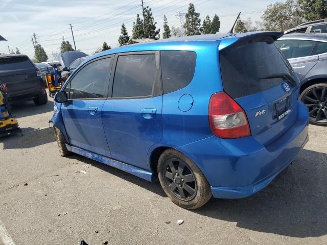 JHMGD38647S019497 - 2007 HONDA FIT S BLUE photo 2