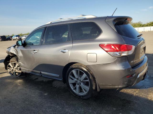 5N1AR2MM3FC711763 - 2015 NISSAN PATHFINDER S GRAY photo 2