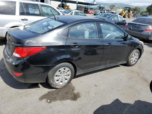 KMHCT4AE1GU030015 - 2016 HYUNDAI ACCENT SE BLACK photo 3