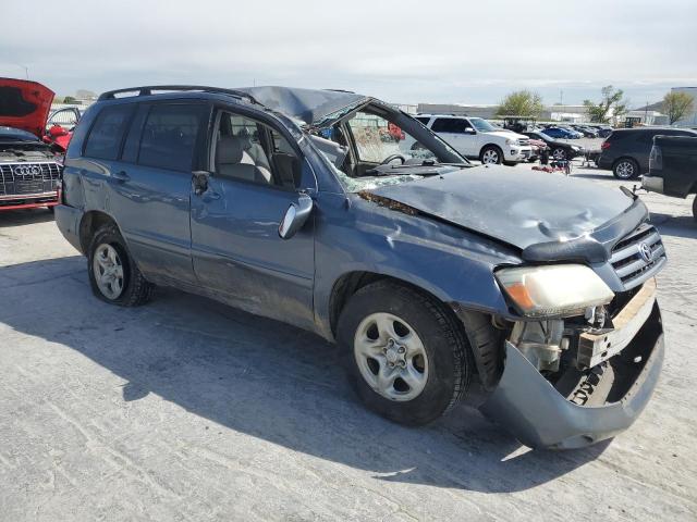 JTEDD21A440075889 - 2004 TOYOTA HIGHLANDER BLUE photo 4