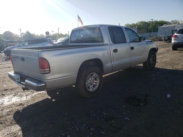 1B7HL2AX11S320158 - 2001 DODGE DAKOTA QUAD SILVER photo 3