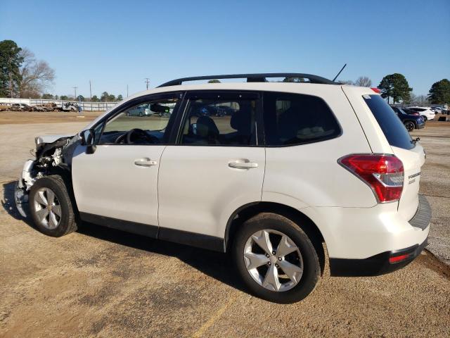 JF2SJADCXFH557865 - 2015 SUBARU FORESTER 2.5I PREMIUM WHITE photo 2