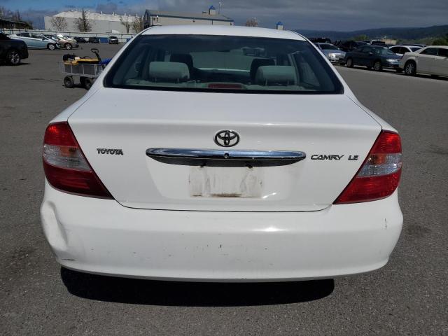 JTDBE32K030187982 - 2003 TOYOTA CAMRY LE WHITE photo 6