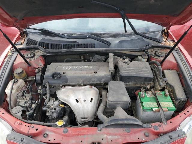 4T1BE46K57U031088 - 2007 TOYOTA CAMRY CE RED photo 11