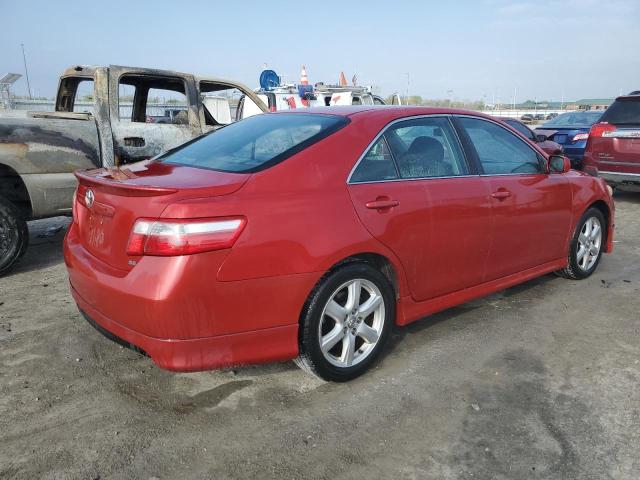 4T1BE46K57U031088 - 2007 TOYOTA CAMRY CE RED photo 3