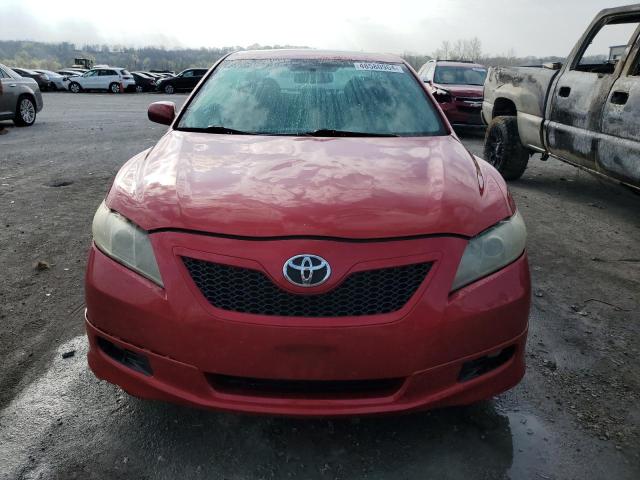 4T1BE46K57U031088 - 2007 TOYOTA CAMRY CE RED photo 5