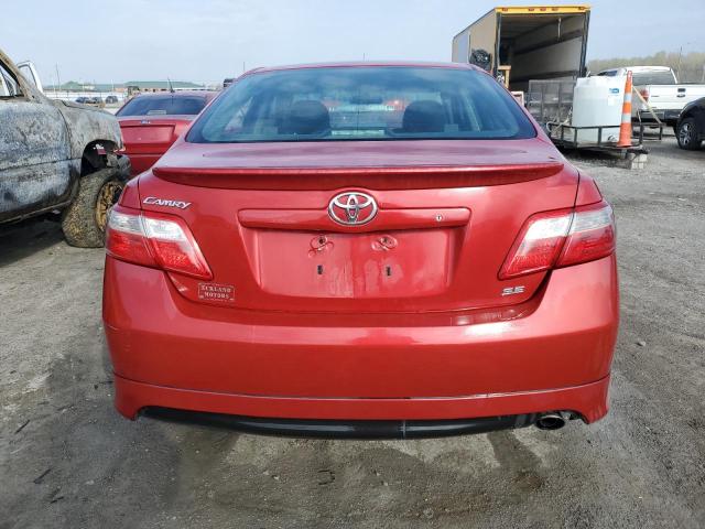 4T1BE46K57U031088 - 2007 TOYOTA CAMRY CE RED photo 6