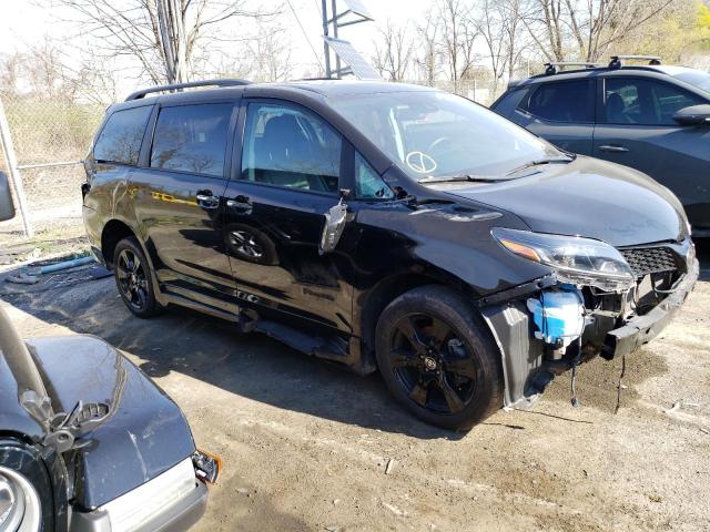 5TDXZ3DC5LS081377 - 2020 TOYOTA SIENNA SE BLACK photo 4