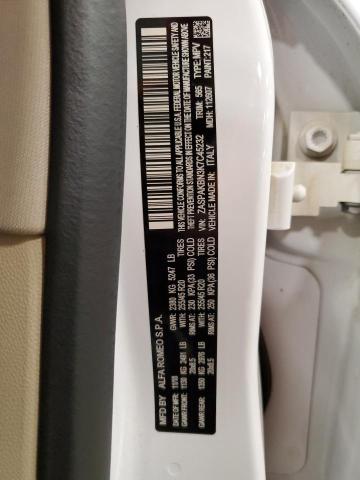 ZASPAKBN3K7C45232 - 2019 ALFA ROMEO STELVIO TI WHITE photo 14