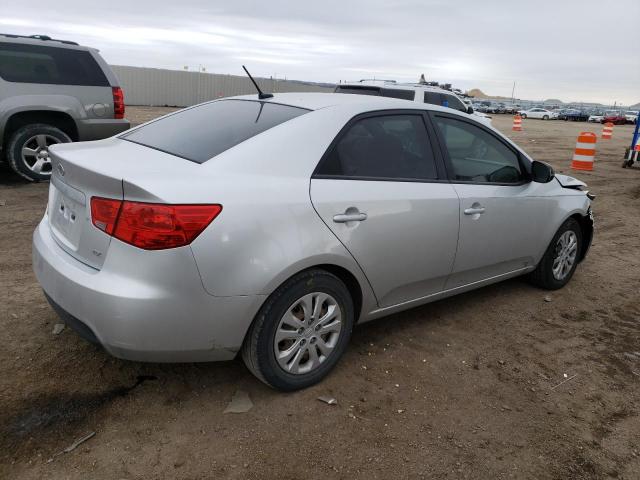 KNAFU4A26D5647062 - 2013 KIA FORTE EX SILVER photo 3