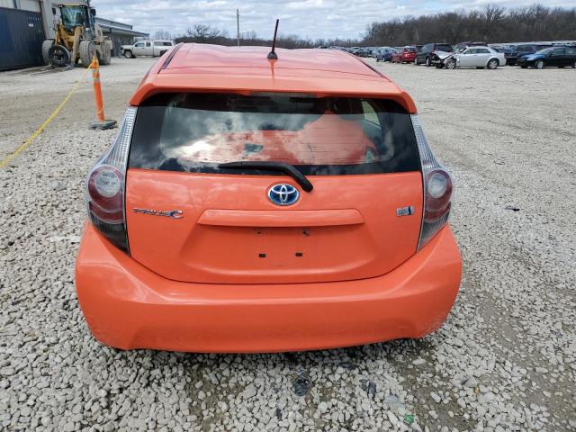 JTDKDTB35D1050303 - 2013 TOYOTA PRIUS C ORANGE photo 6