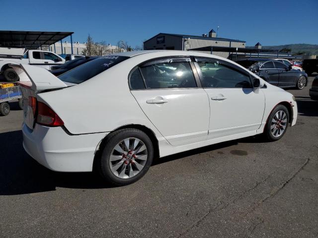 19XFA168X9E034283 - 2009 HONDA CIVIC EX WHITE photo 3