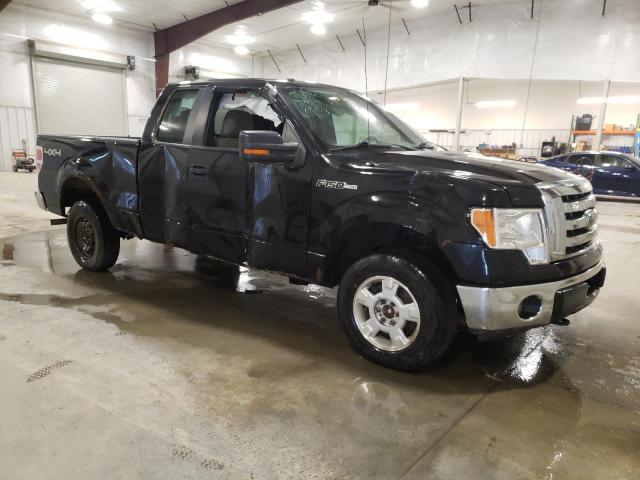 1FTEX1E83AKE59289 - 2010 FORD F150 SUPER CAB BLACK photo 4