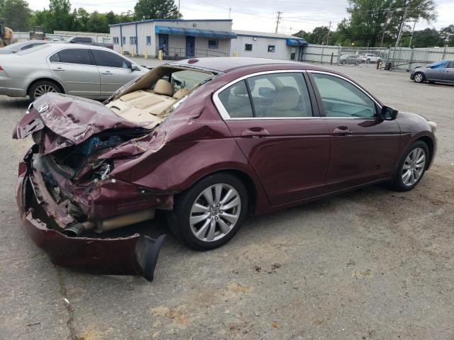 1HGCP2F88CA147751 - 2012 HONDA ACCORD EXL MAROON photo 3