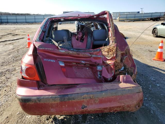 KMHDN56D14U107109 - 2004 HYUNDAI ELANTRA GLS RED photo 6