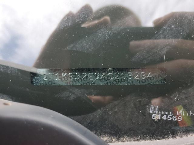 2T1KR32E94C208284 - 2004 TOYOTA COROLLA MA XR BLUE photo 12