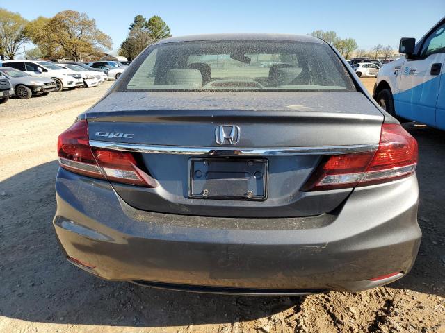 19XFB2F96DE052316 - 2013 HONDA CIVIC EXL ნაცრისფერი ფოტო 6