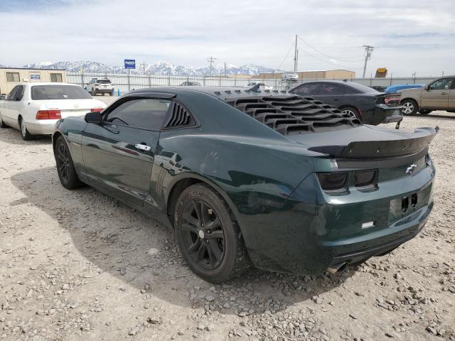 2G1FB1E3XD9168519 - 2013 CHEVROLET CAMARO LT GREEN photo 2